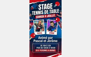 STAGE JUILLET 2026